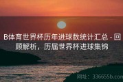 B体育世界杯历年进球数统计汇总 - 回顾解析，历届世界杯进球集锦
