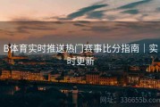 B体育实时推送热门赛事比分指南｜实时更新