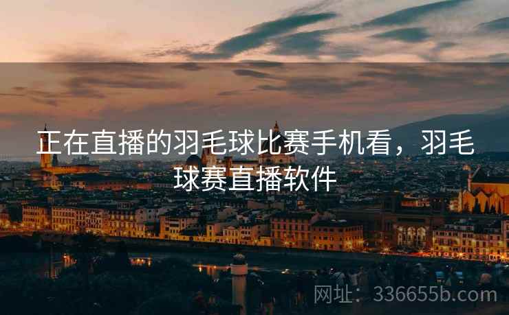 正在直播的羽毛球比赛手机看，羽毛球赛直播软件