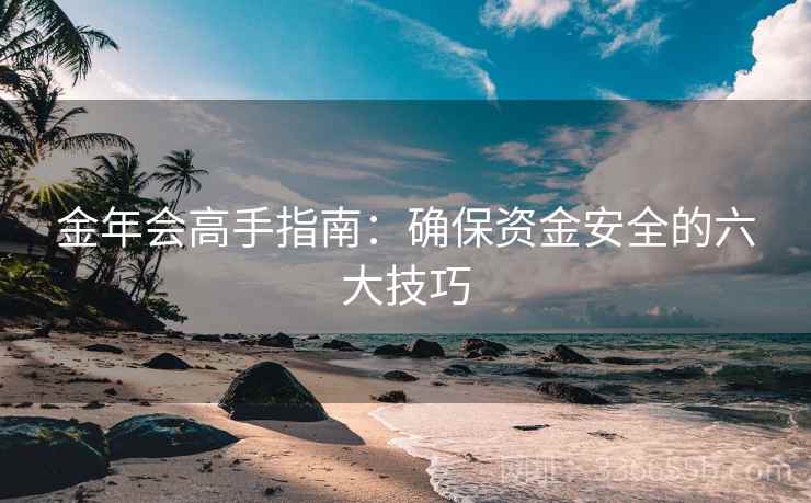 金年会高手指南：确保资金安全的六大技巧