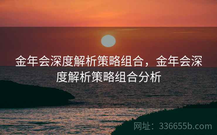 金年会深度解析策略组合，金年会深度解析策略组合分析